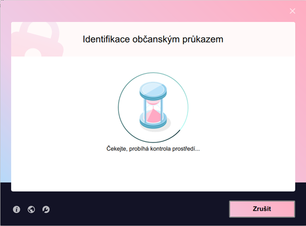 Požadavek na identifikaci – Čekejte