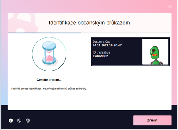 Identifikace občanským průkazem – Proces identifikace